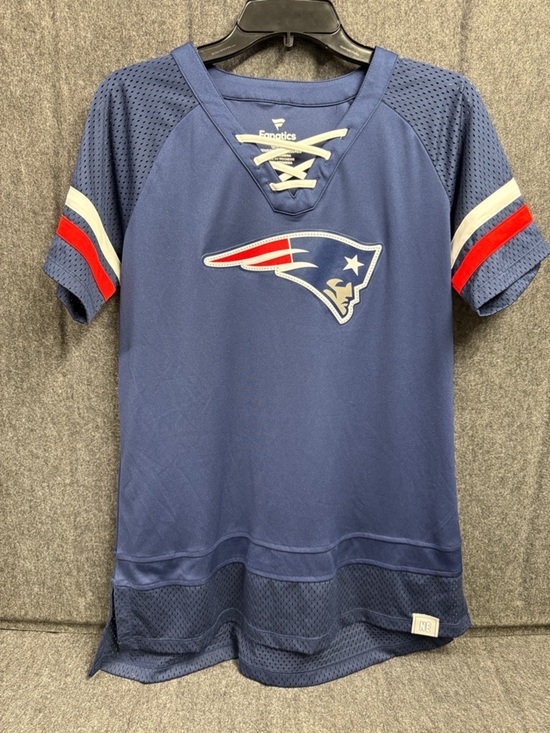 Fanatics Tops - Fanatics Navy New England Patriots Lace-Up Jersey with Red & White Accents